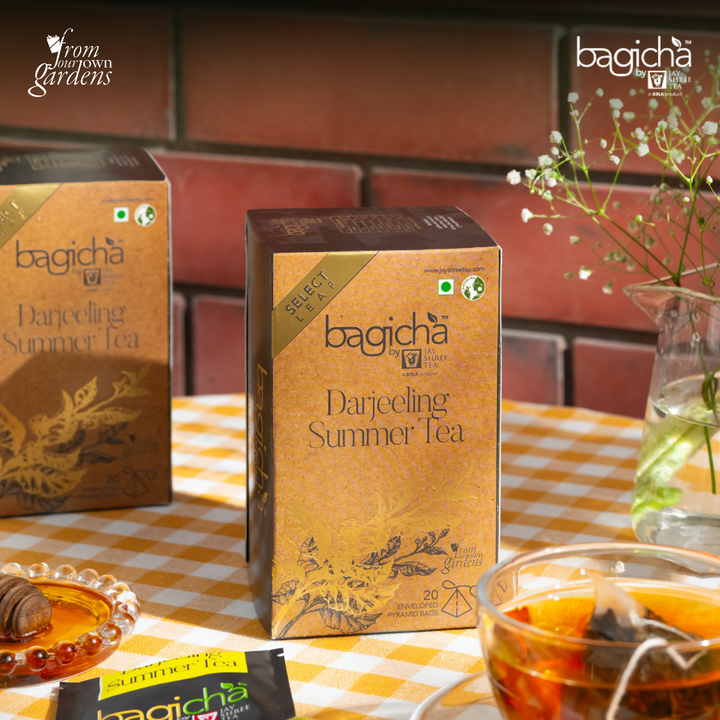 Bagicha by Jay Shree Tea Darjeeling Summer Tea 20 Pyramid Tea Bags