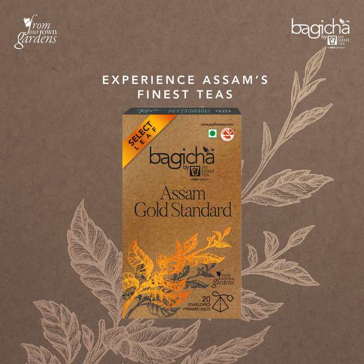 Bagicha by Jay Shree Tea Assam Gold Standard 20 Pyramid Tea Bags
