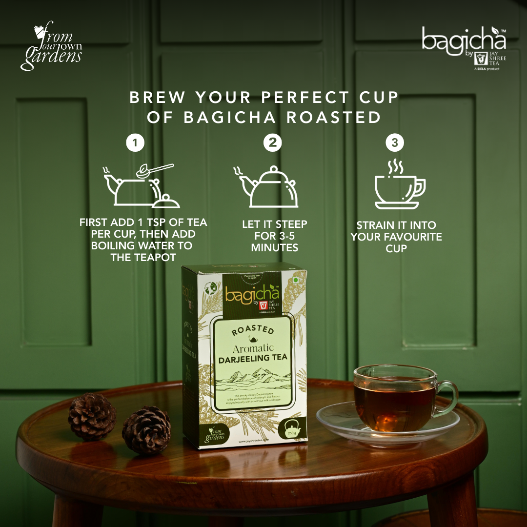 Bagicha By Jayshree Tea Roasted Aromatic Darjeeling Tea 100g