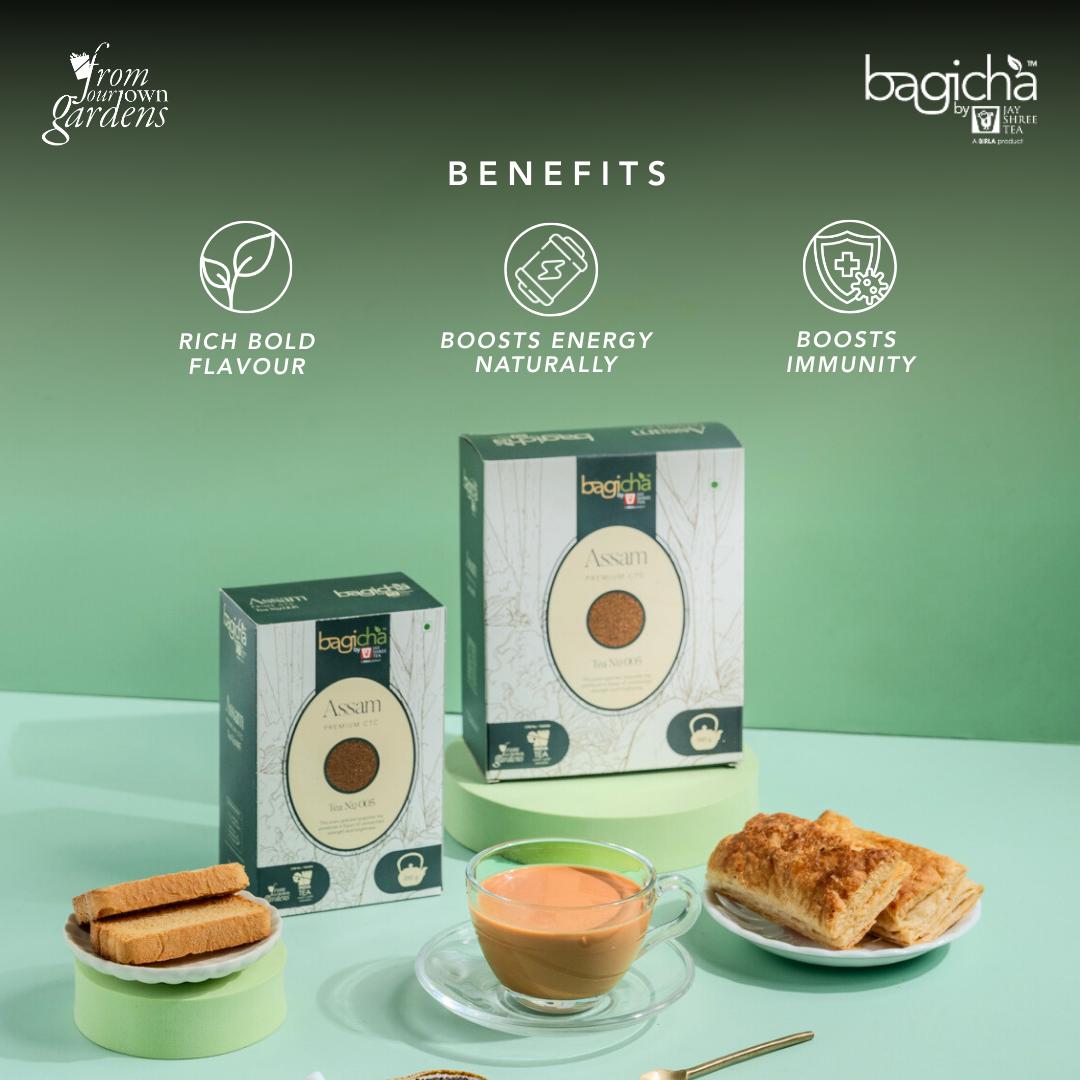 Bagicha By Jay Shree Tea Assam Premium CTC Tea (Pack of 2)