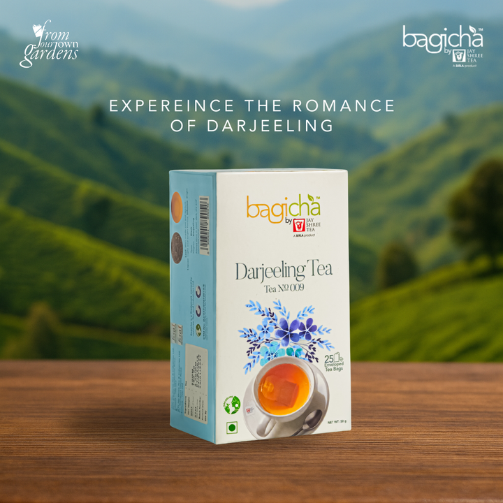 Bagicha By Jay Shree Tea Darjeeling Tea 25 Enveloped Tea Bags (Pack of 2)