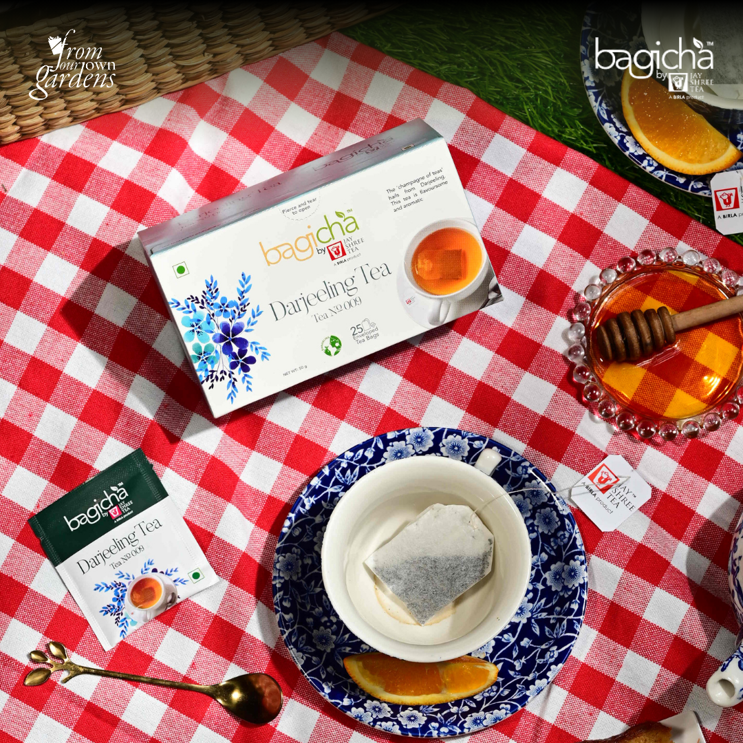 Bagicha By Jay Shree Tea Darjeeling Tea 25 Enveloped Tea Bags (Pack of 2)