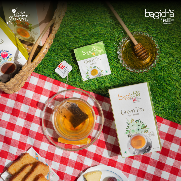 Bagicha By Jay Shree Tea Green Tea 25 Enveloped Tea Bags (Pack of 2)
