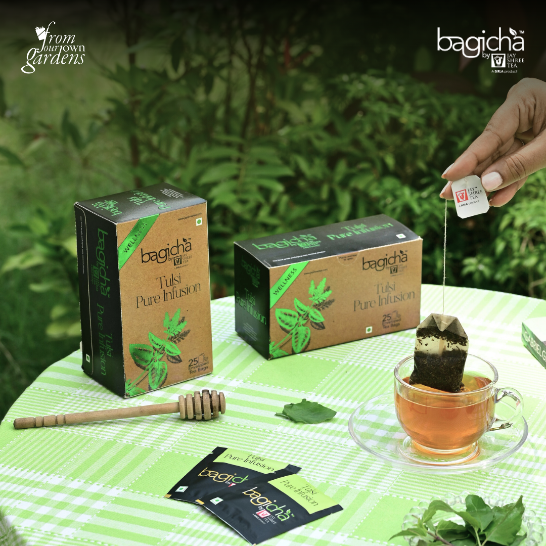 Bagicha by Jay Shree Tea | Mint Green Tea | 25 Enveloped Tea Bags