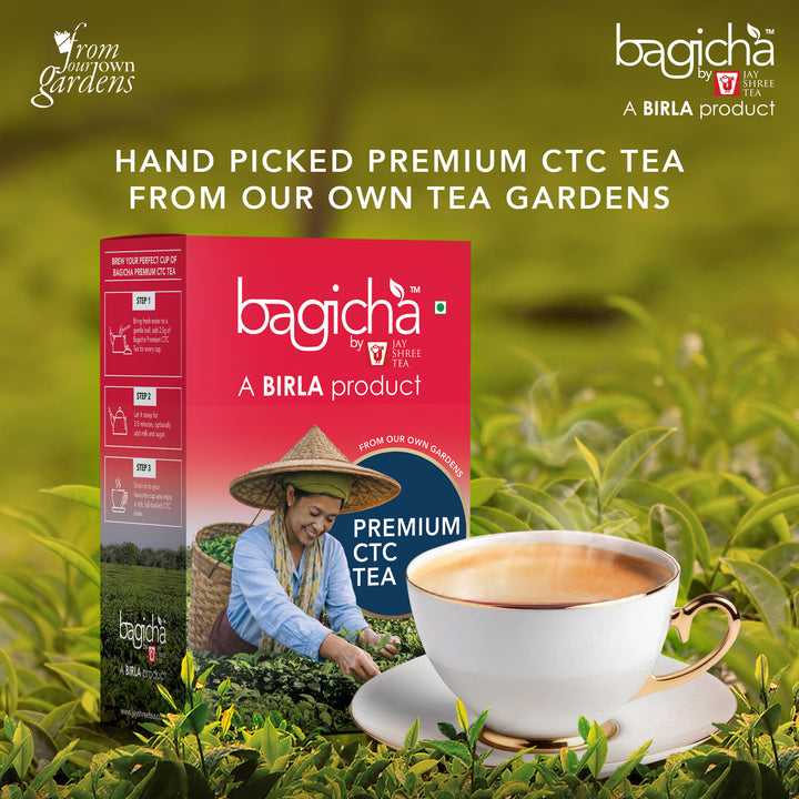 Bagicha By Jay Shree Tea Assam Premium CTC Tea (Pack of 2)
