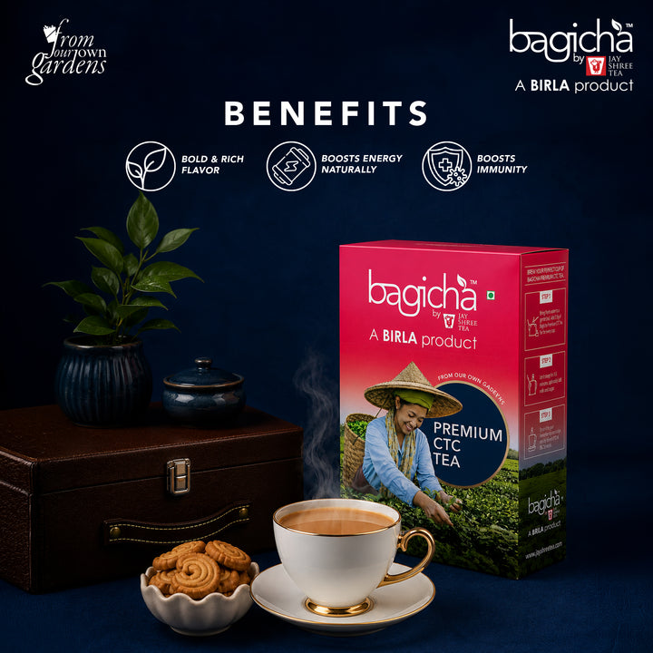 Bagicha By Jay Shree Tea Assam Premium CTC Tea (Pack of 2)