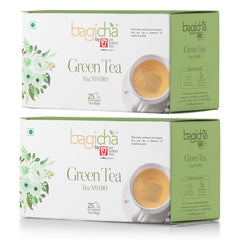 Bagicha By Jay Shree Tea Green Tea 25 Enveloped Tea Bags (Pack of 2)