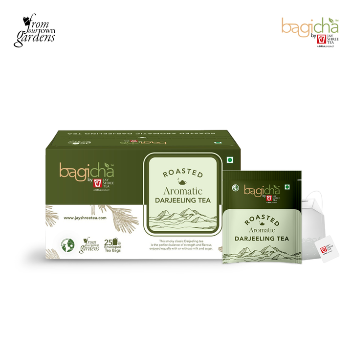 Bagicha By Jayshree Tea Roasted Aromatic Darjeeling Tea Bag (25Enveloped Tea Bags)