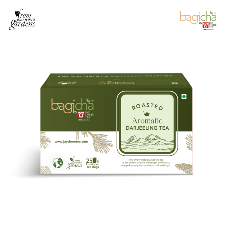 Bagicha By Jayshree Tea Roasted Aromatic Darjeeling Tea Bag (25Enveloped Tea Bags)
