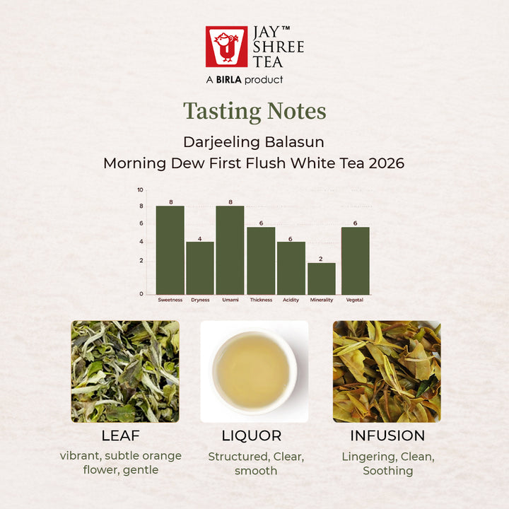 Darjeeling Balasun Morning Dew First Flush White Tea 2026