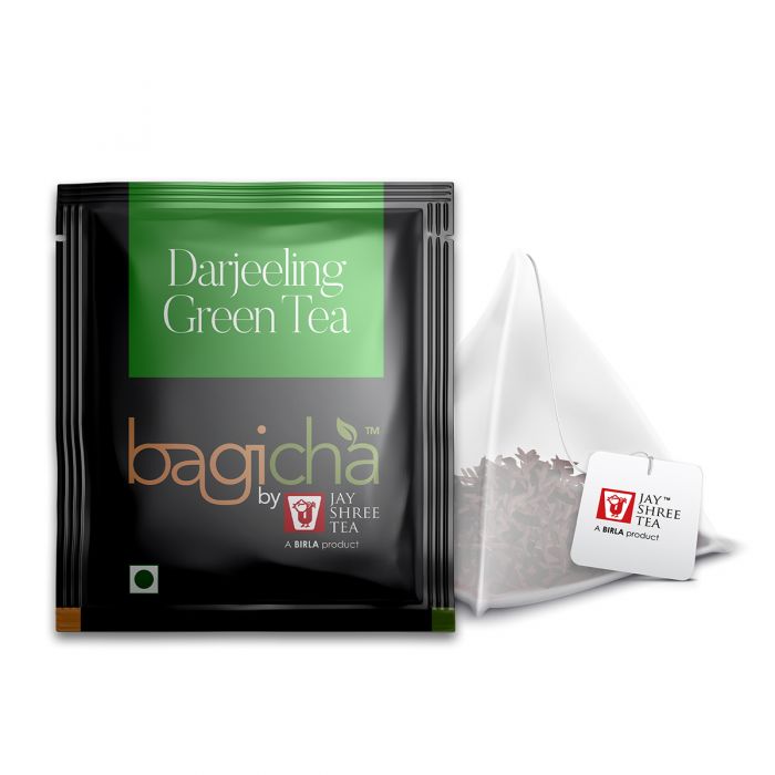 Bagicha by Jay Shree Tea Darjeeling Green Tea 20 Pyramid Tea Bags