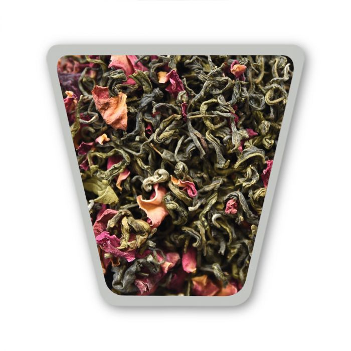 Rose Green Tea - Darjeeling Green Tea Loose Leaf with Rose Petals