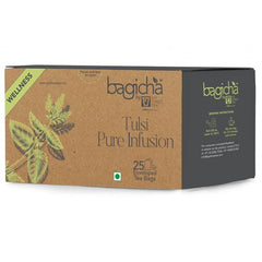 Bagicha by Jay Shree Tea | Tulsi Pure Infusion | 25 Enveloped Tea Bags