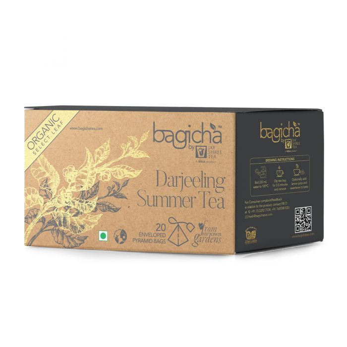 Bagicha by Jay Shree Tea Darjeeling Summer Tea 20 Pyramid Tea Bags